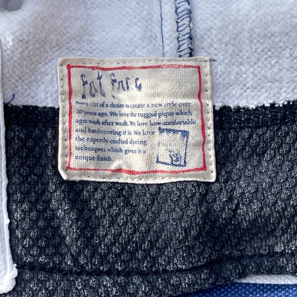 Fatface The Airlie Blue and White Breton Style 1/4 Zip Pullover Jumper Size S - Picture 8 of 11